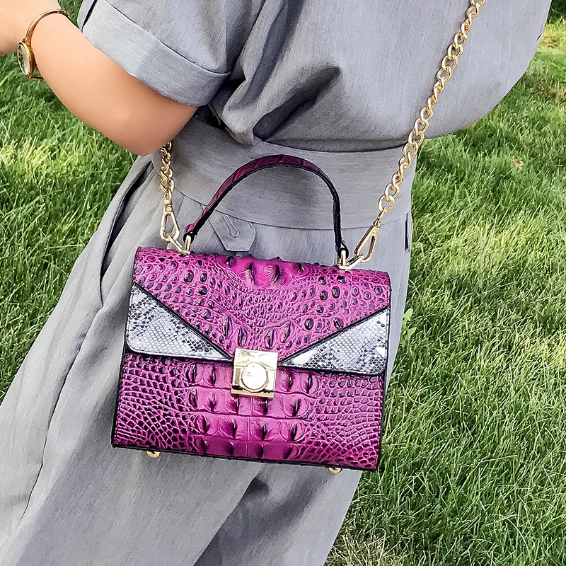 Сумка через плечо для женщин аллигатора кожаная сумка Bolsa Feminina Sac основной Femme