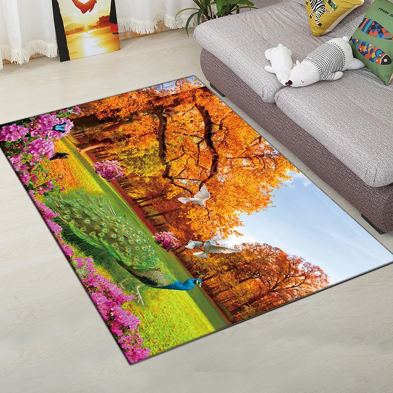 Ковры с осенним пейзажем для спальни домашнего декора кабинета пасторальная
