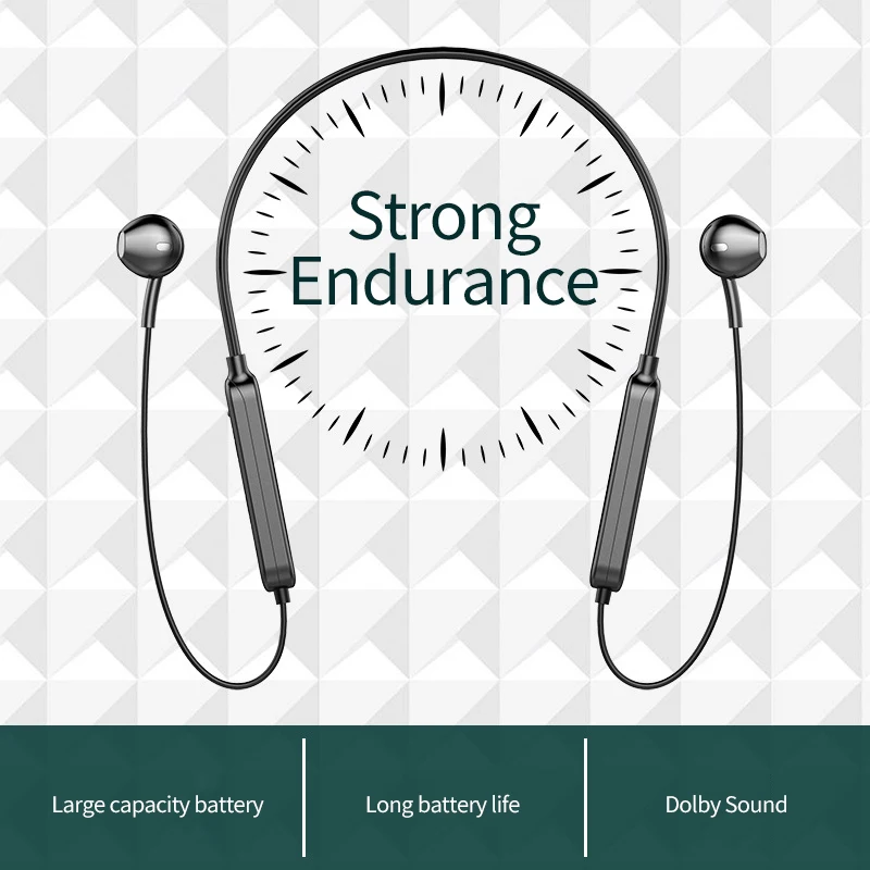 G04 Earphones Bluetooth-compatible 5.0 Wireless Headset Neckband IPX Waterproof With Noise Cancelling Mic | Электроника