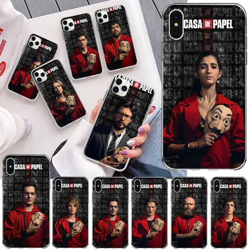 Мягкий силиконовый чехол для телефона La Casa De Papel Money Heist iPhone 11 pro XS MAX 8 7 6 6S Plus X 5S SE 2020