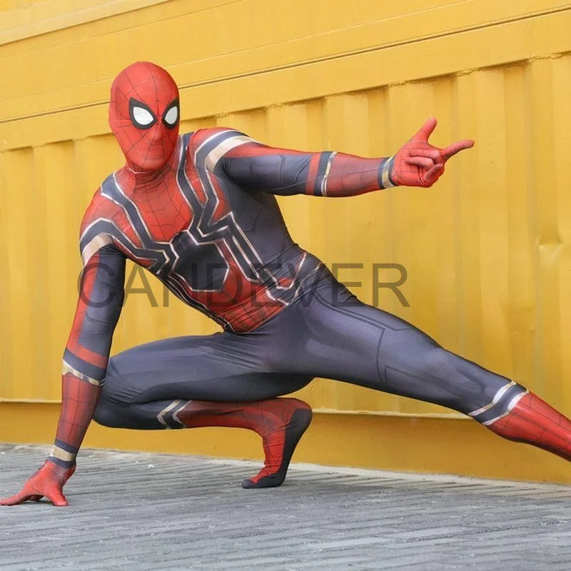 Потрясающий костюм Майлс Моралес взрослые дети домашний железный далеко от дома