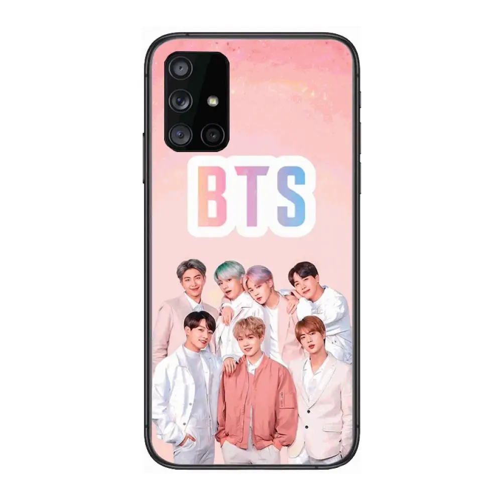 

Case B-Bangtan Boys style Phone Case Hull For Samsung Galaxy A 90 50 51 20 71 70 40 30 10 80 E 5G S Black Shell Art Cell Cover