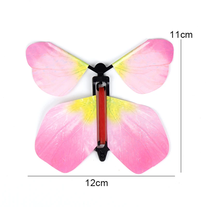 

Magic Paper Flying Butterfly Worked Elastic Band Toys Hand Transformation Multi Butterfly Props Adults Funny Surprise Toys Gifts