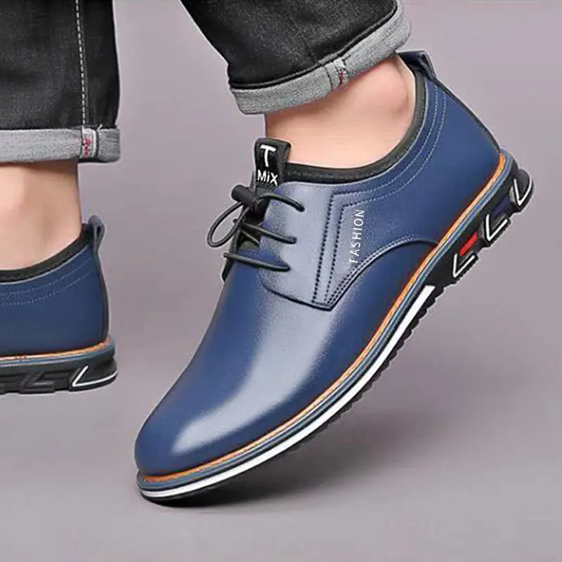 

Spring Latest Men's Leather Shoes Round Toe Men's Business Dress Shoes Casual Comfortable Fashion Men's Shoes Zapatos De Hombre