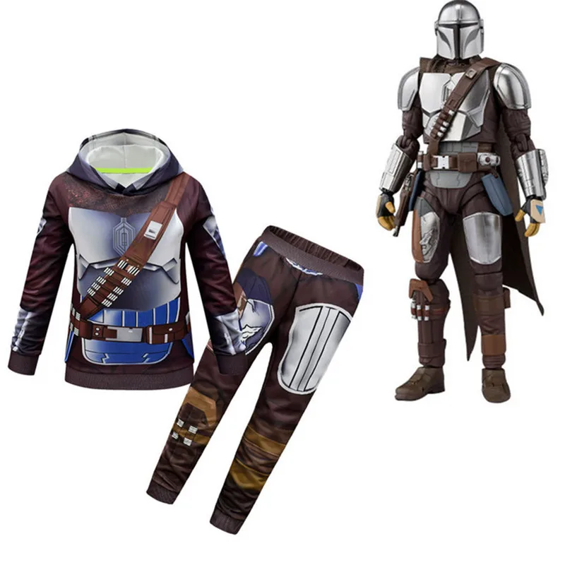 Костюмы на Хэллоуин для мальчиков детские костюмы косплея Мандалора свитер