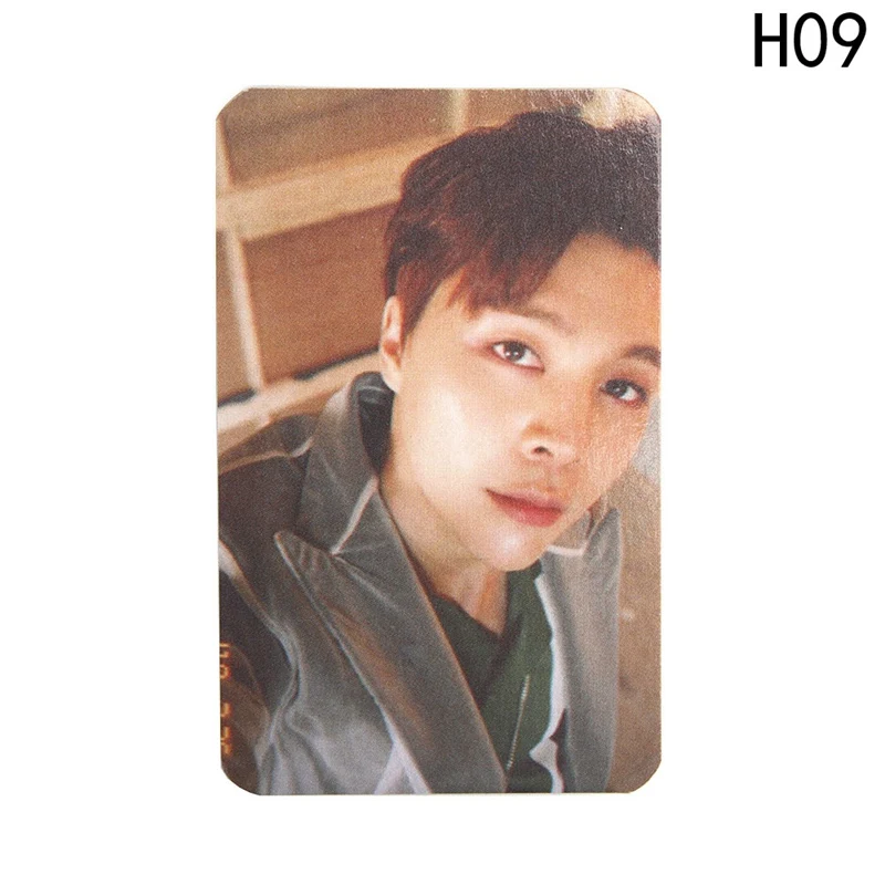H09 И белая версия Taeyong Mark KPOP NCT 127 самодельный эмпатия открытки в Альбом Плакат черный автограф фотобумага - Цвет: H09