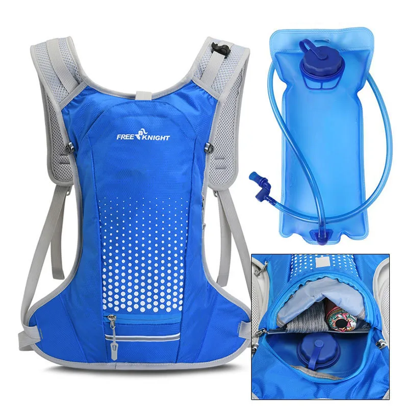 

2021 New Hydration Backpack Pack 6L Waterproof Breathable Men & Women Hiking Bicycle Cycling Running Backpack 2L Water