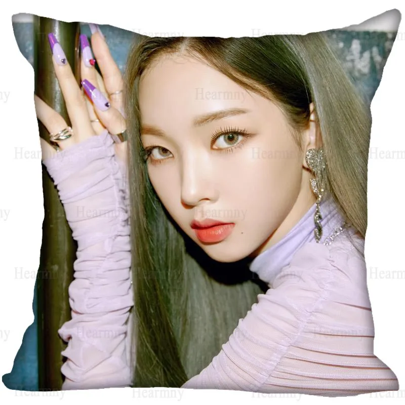 Custom KPOP KARINA Pillow Cover Bedroom Home Office Decorative Pillowcase Square Zipper Cases Satin Soft No Fade 0512 | Дом и сад