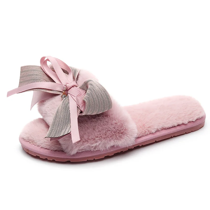 Женские мокасины ручной работы туфли на плоской подошве шлепанцы пушистые