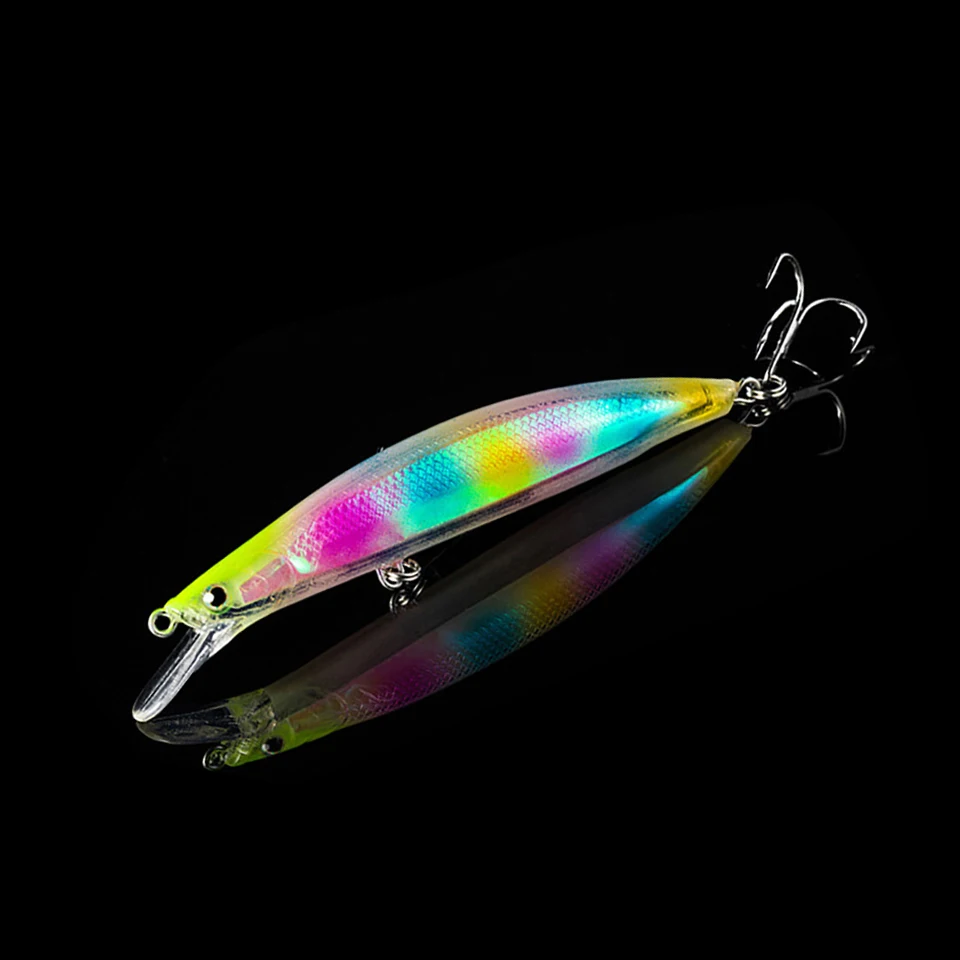 

Minnow 3D Eyes Fishing Lure Luminous Bait 112mm 13.5g Floating Water Bait Wobblers Artificial Bait Bass Pike Carp Fishing Tackle