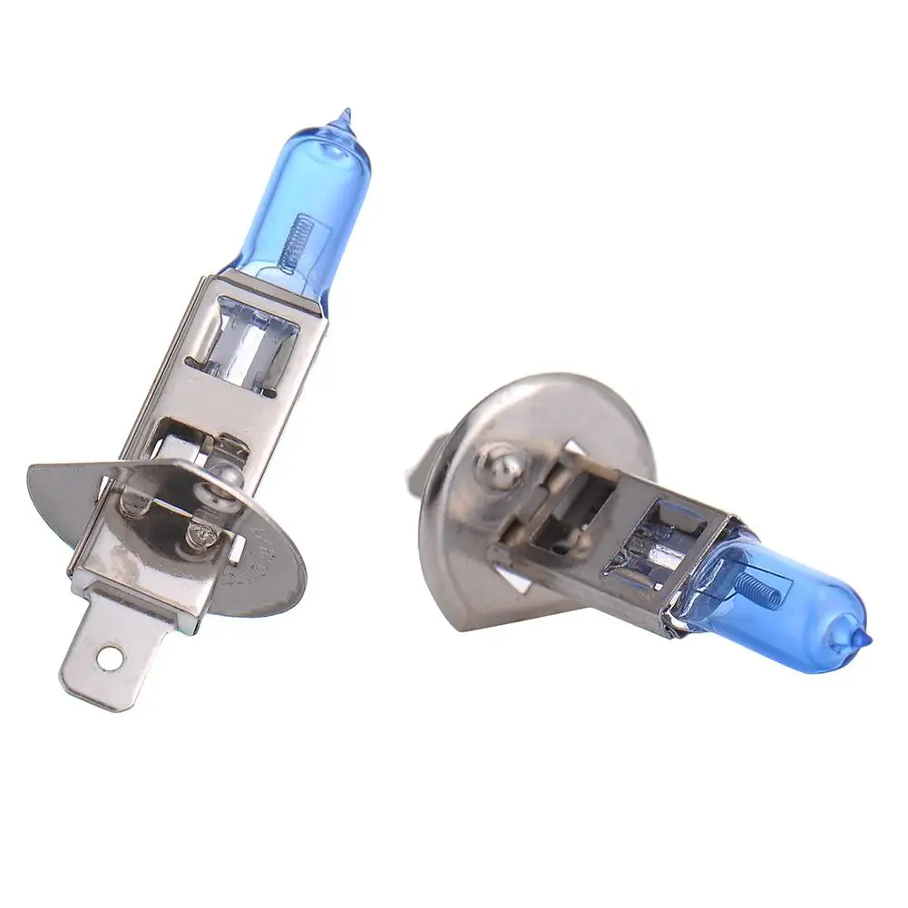 

2Pcs H1 12V 100W Bulbs 6000K Super White Lamp Auto Car Headlight LED Bulbs Car Styling Light Sourcing HID Headlight