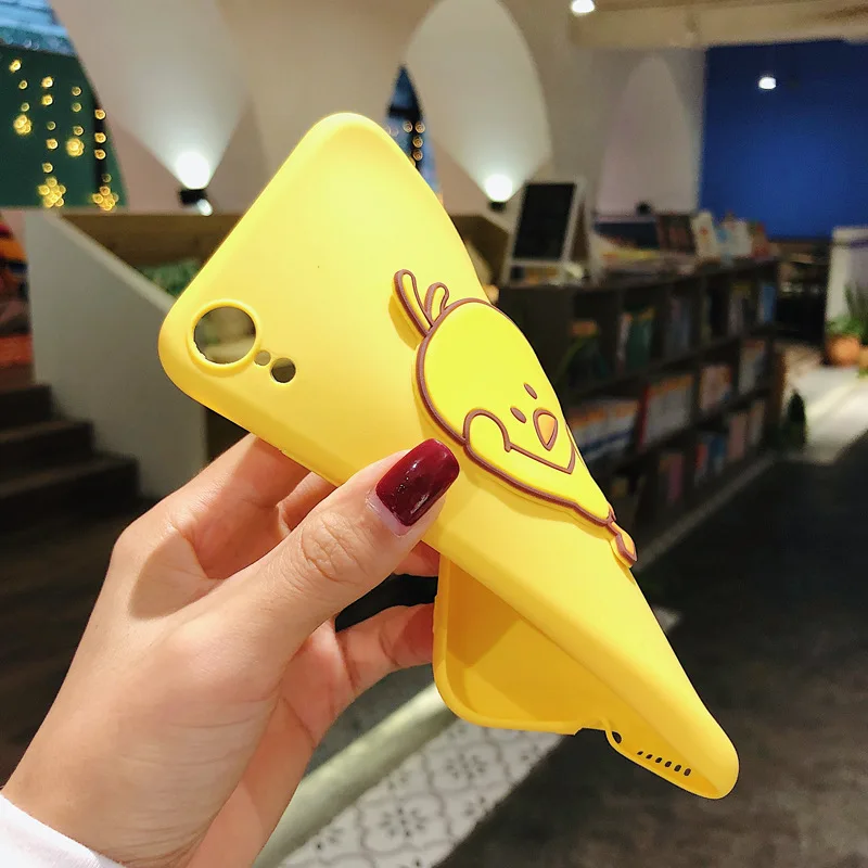 Чехол для iPhone 12 Pro Max Mini 11 X XS XR чехол Fuda 3D желтая утка Apple 5 5S SE 6 6S 7 8 Plus Lanyard | Мобильные