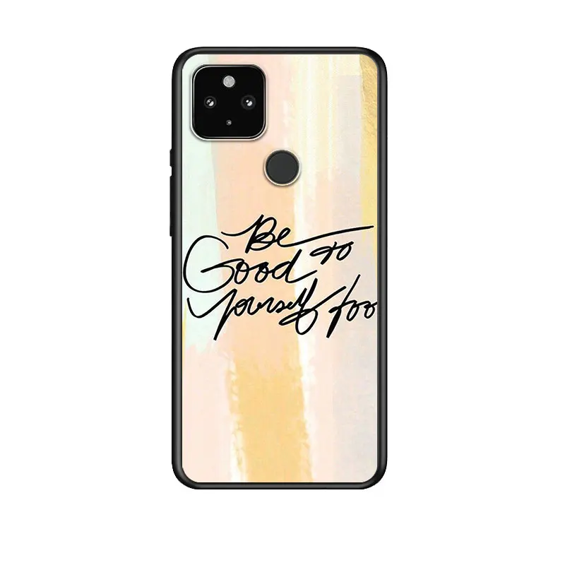 

keep smile yellow for Google Pixel 5 Pixel 4a 5G Pixel 4a Pixel 4 Pixel 4 XL Silicone Soft Black Phone Case Cover