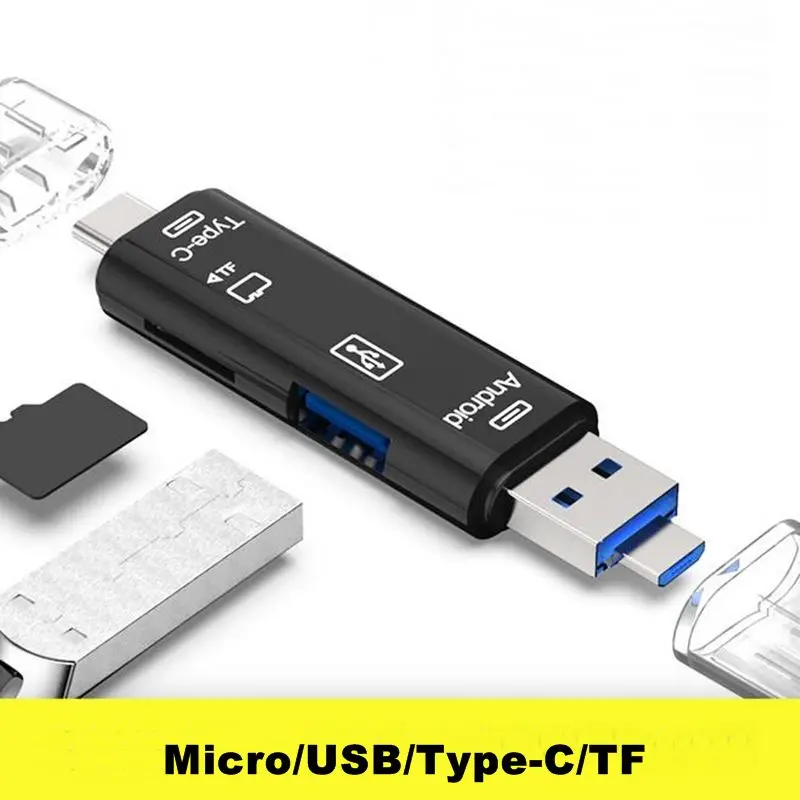 Все в 1 картридер USB Type C Micro OTG устройство для чтения карт памяти Usb 3