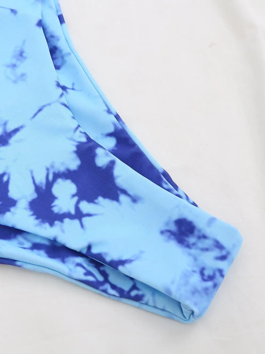 Дизайнерский бикини с голубым галстуком-бабочкой бандо купальник-труба