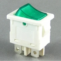 ship switch kcd6 21n 4 feet with light power switch 6a white shell green
