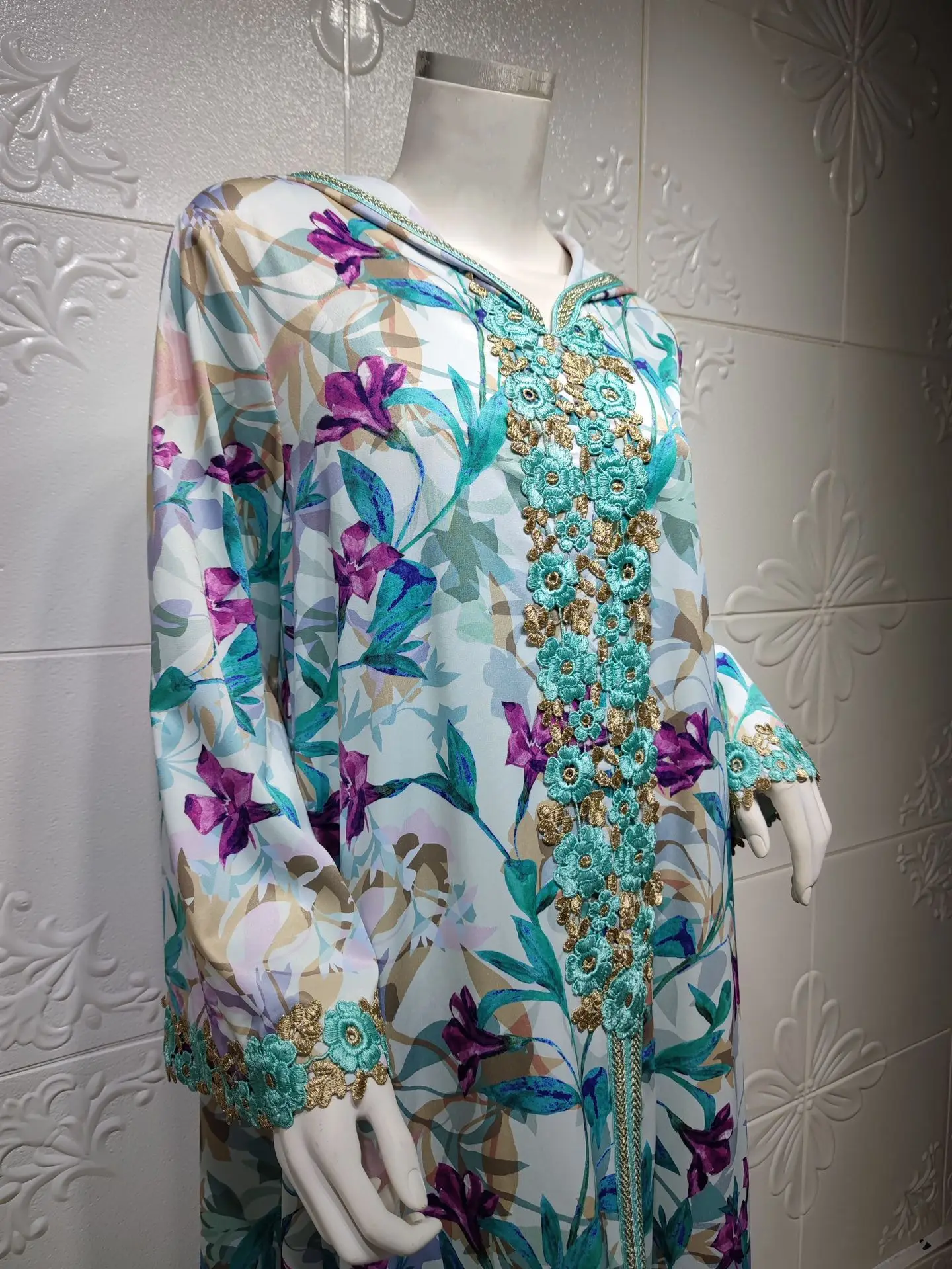 Ramadan Eid Mubarak Abaya Dubai Turkey Muslim Hooded Dress Abayas For Women Caftan Marocain Islamic Clothing Djellaba Femme