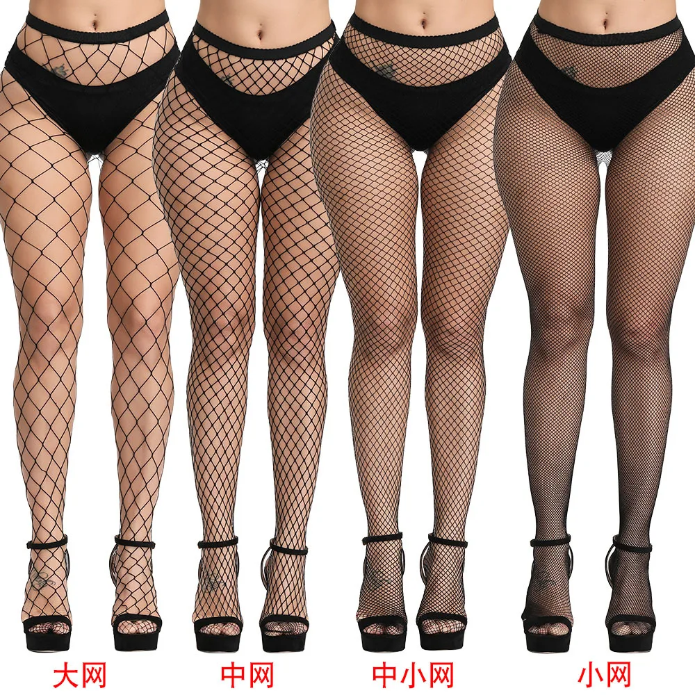 Women Pantyhose Multicolor Fishnet Stockings Colored Small Middle Big Mesh Tights Anti-hook Nylon Stocking panty | Женская одежда