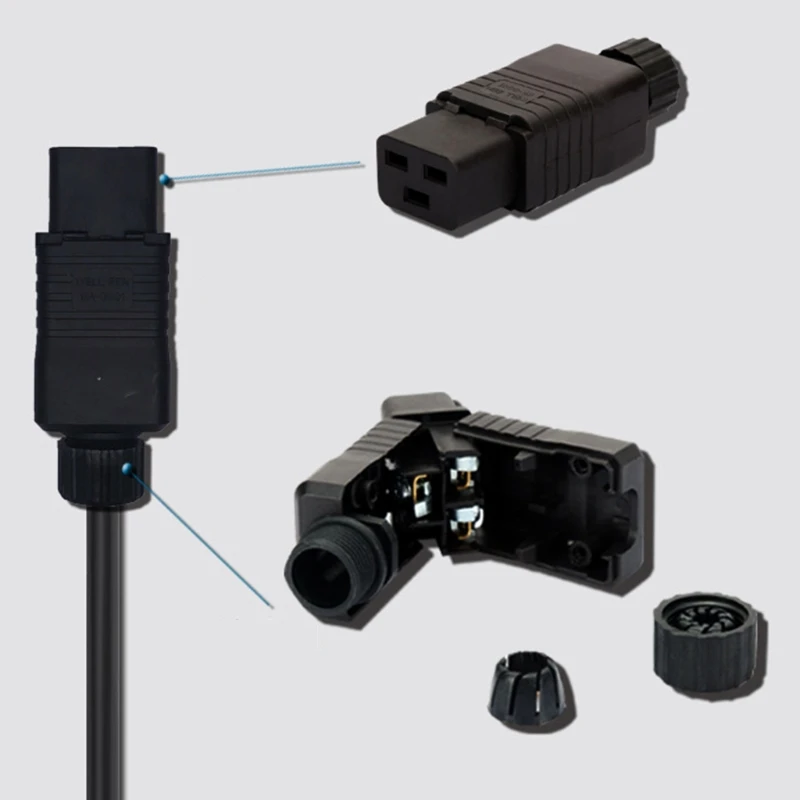 IEC PDU UPS 16A 250VAC 320 C 19 plug разъем conector C19 Plugue feme Conect Rewirable Socket F19 21 | Электроника