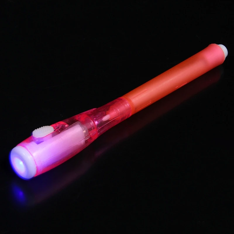 

Invisible Ink Pen Built in UV Light Secret Message Tool Set New B95D