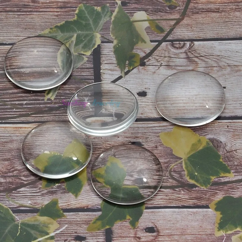 Прозрачные круглые линзы 18 мм (толщиной 5 мм) с лупой стеклянные кабошоны для