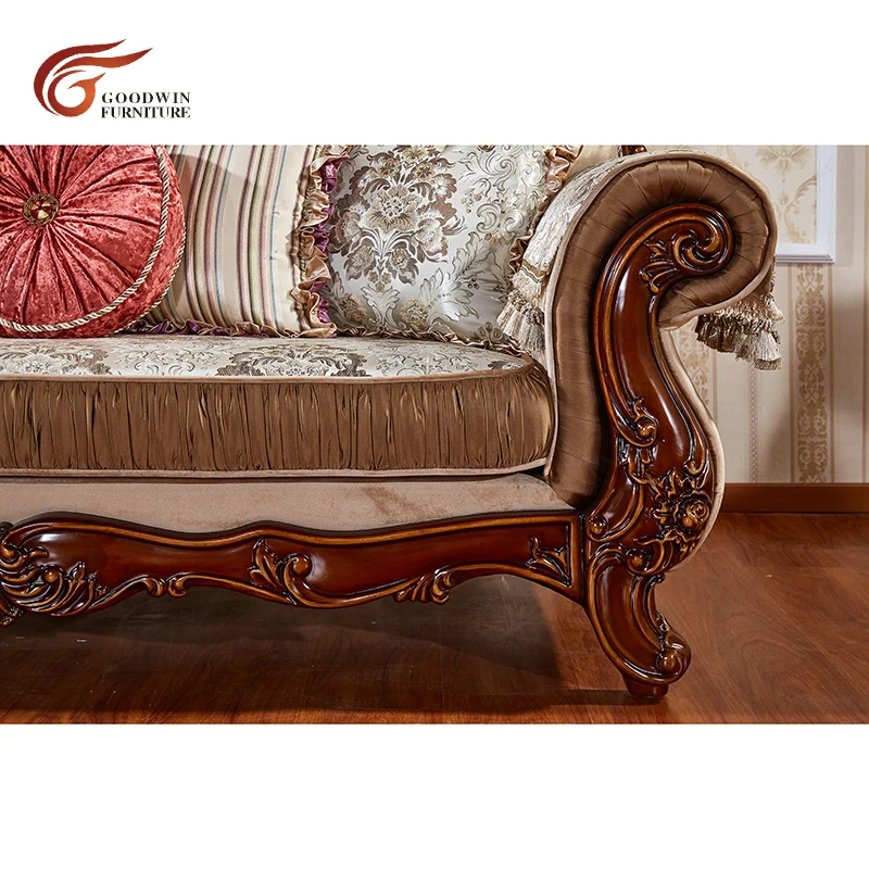 Высокое качество Европейский антикварный диван для гостиной мебель WA546 | Мебель