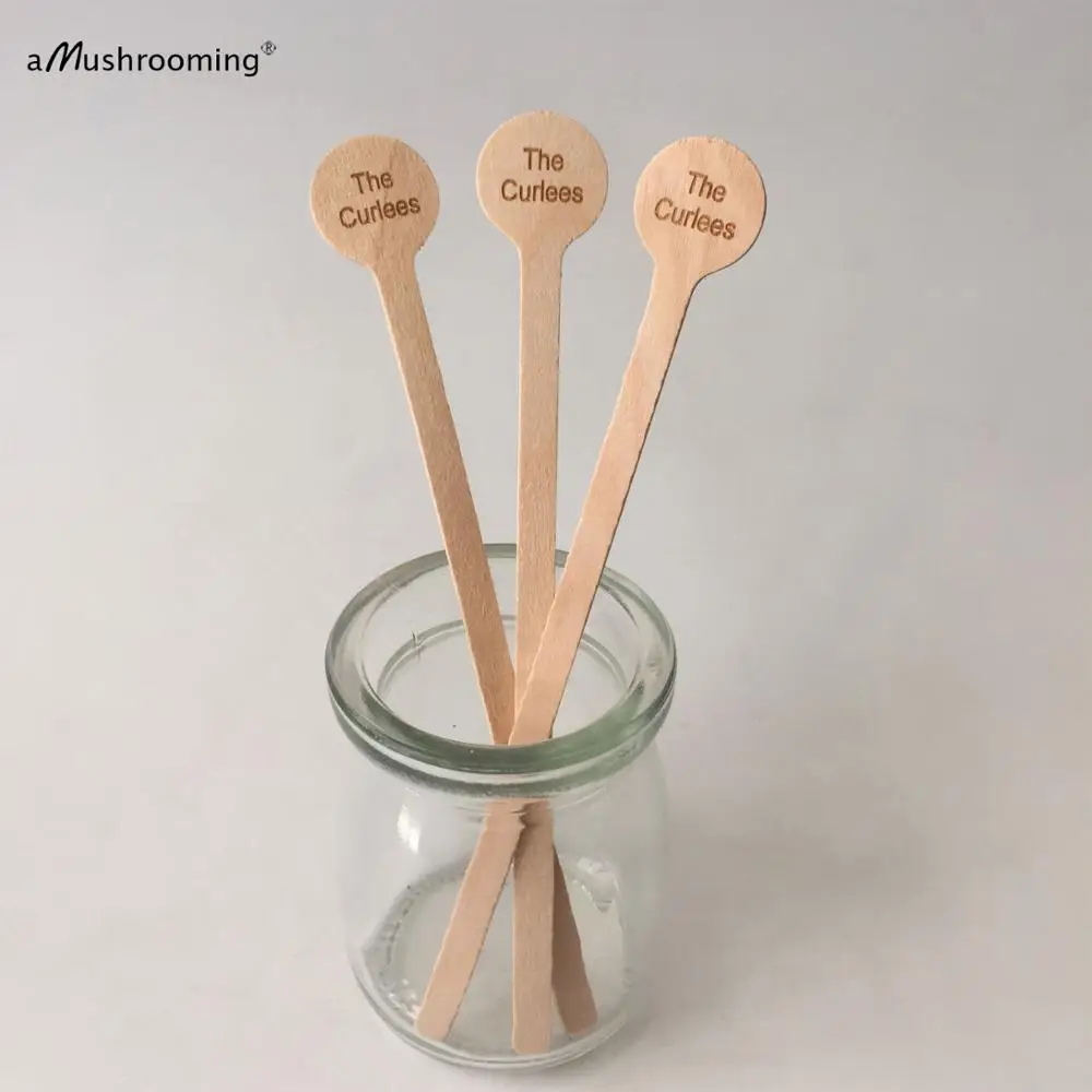 100 шт. круглые деревянные биоразлагаемые маркеры для цветов|Маркеры растений| |