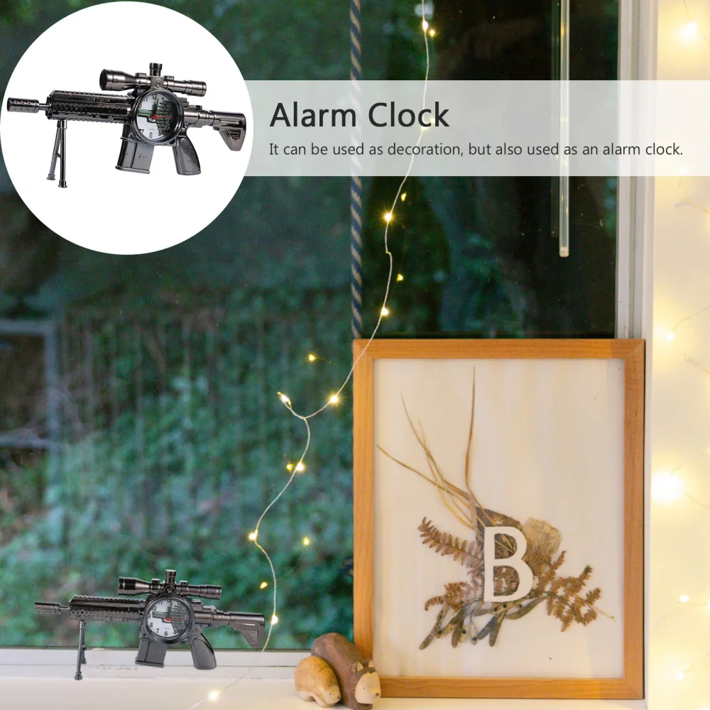 

1pc Desktop Clock Retro Alarm Clock Office Desktop Ornaments (without Battery)
