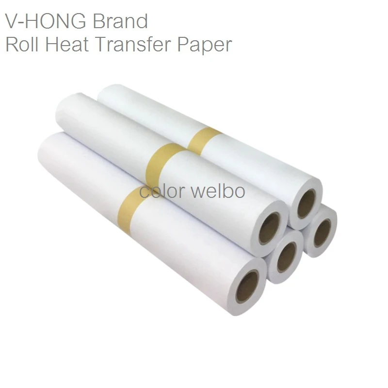 42cmx30M roll light processing Hot stamping cotton clothes white colour T-shirt Sublimation heat Transfer paper