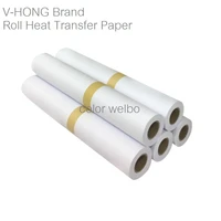 42cmx30m roll light processing hot stamping cotton clothes white colour t shirt sublimation heat transfer paper