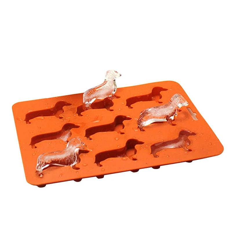 

Creative Silicone Dachshund Puppy Shaped Ice Cube Chocolate Cookie Mold DIY Home Ice Tray Kitchen Tools