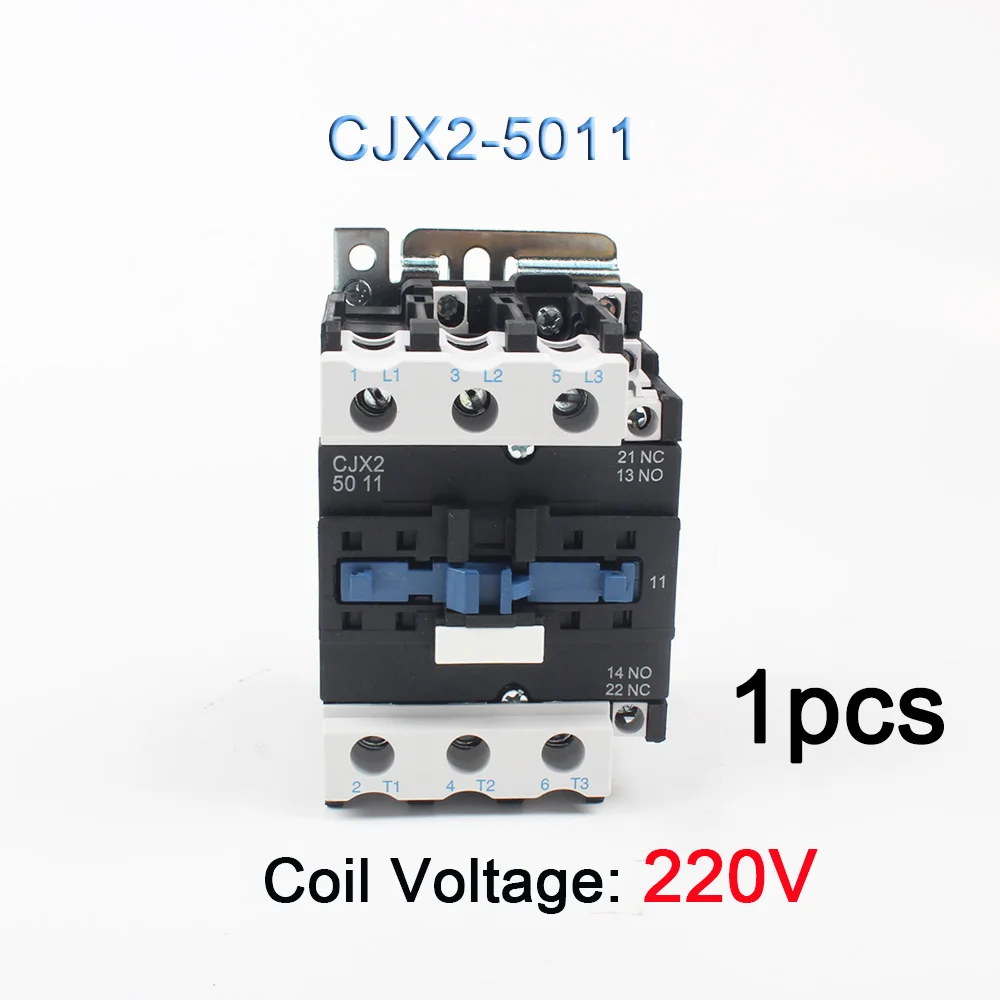 5011-220V LC1-D AC Контактор стартера мотора реле CJX2-4011 CJX2-5011 CJX2-6511 CJX2-8011 Применение с Поплавковый выключатель 3P+ 1 НЗ 24V 12V 220V - Цвет: 5011-220V