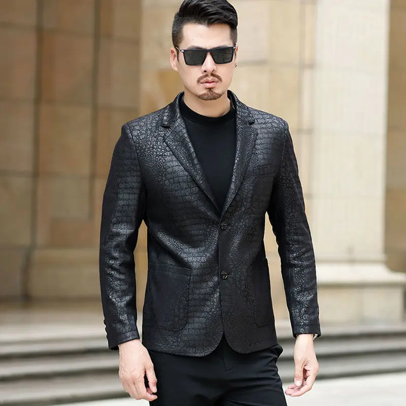 Batmo 2021 Новое поступление весна высокого качества кожаные куртки для мужчин