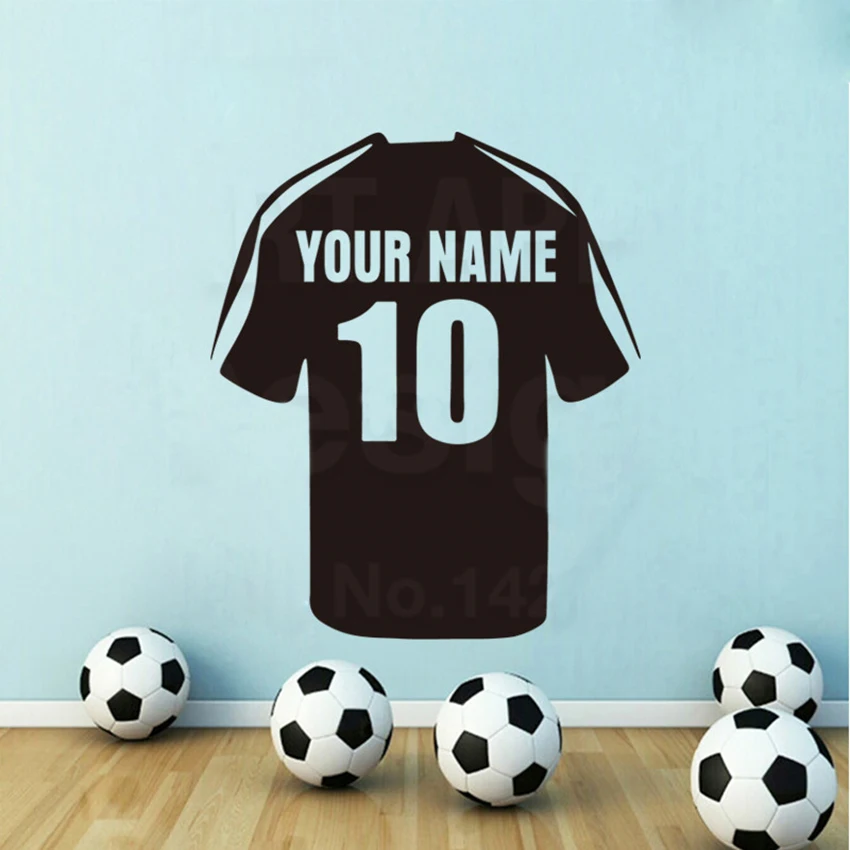 Детский Настенный декор Футбольная форма наклейки на стену для стенная роспись
