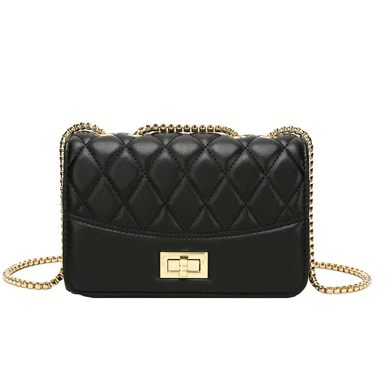 

Qyahlybz band chain small white purses and handbags pu leather woman handbag black shoulder bag female crossbody bags