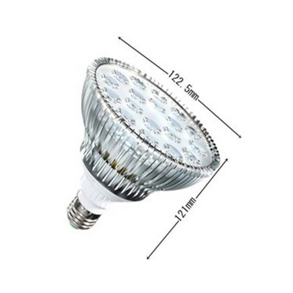 54W Full Spectrum LED Aquarium Light E27 PAR38 Plant Grow Bulb for Coral Reefs (bulb with holder)|aquarium light e27|led aquarium lightfull spectrum