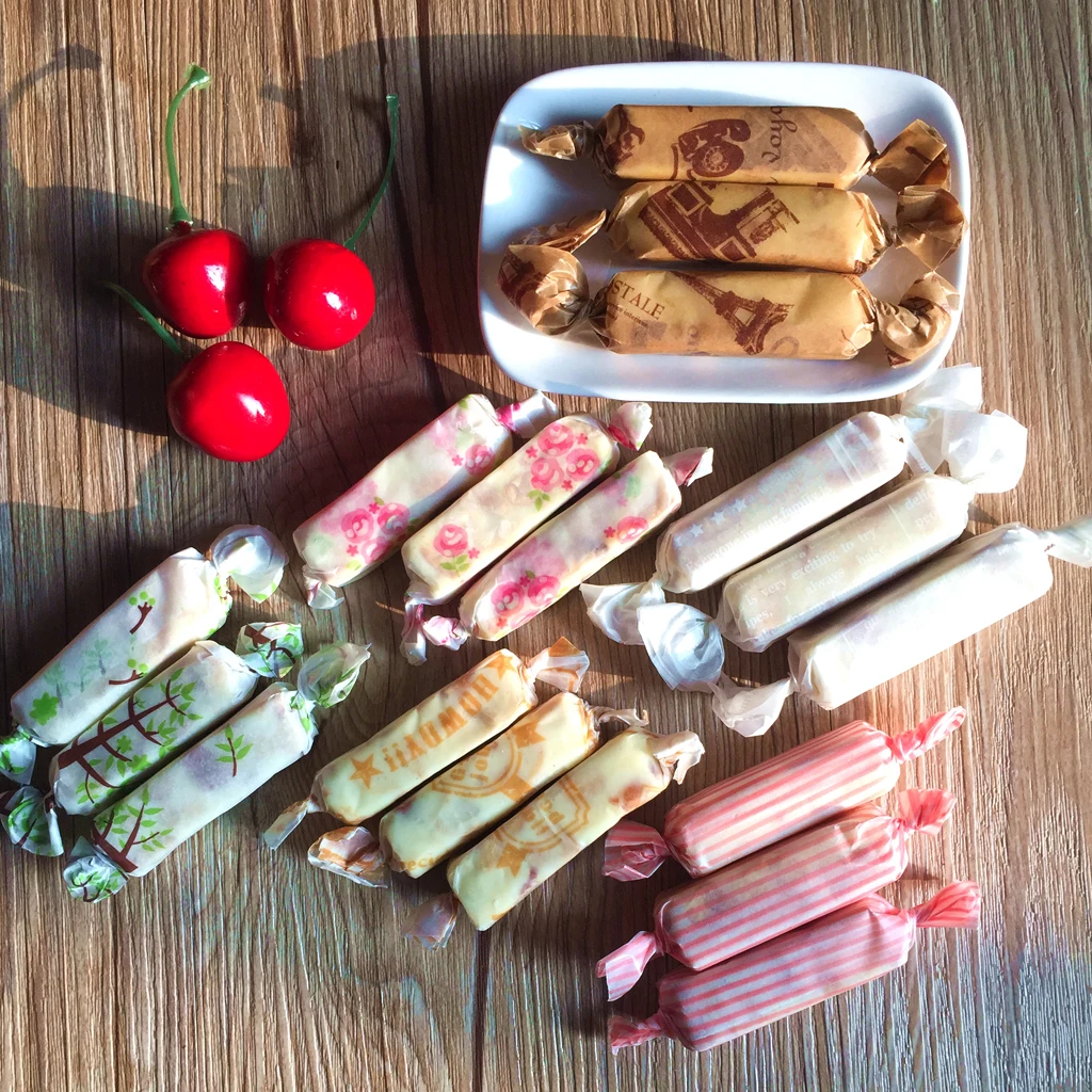 50 шт. Водонепроницаемая сухая пищевая вощеная бумага оберточная ткань для конфет