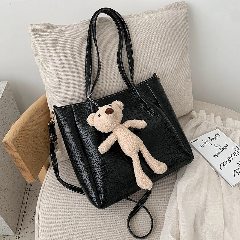 

2021 New Woman Handbag Large Capacity Shopping Bag Fashion High Quality Shoulder Bag Female PU Tote Bag Luxury Designer Handbags