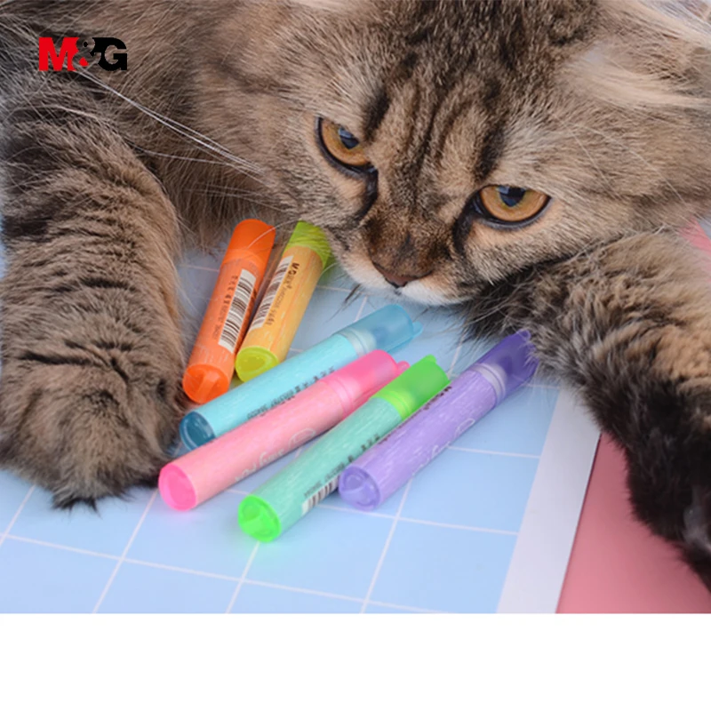 M &amp G 6 шт. мини-маркеры kawaii для школы милые брендовые цветные невидимые маркеры