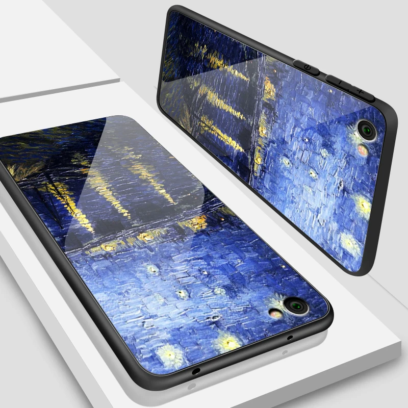 W138 Модный чехол из закаленного стекла для Xiaomi 5X6X8 9 SE A1 A2 Lite для Redmi Note 6 7 4X 5A Pro Prime роскошный защитный чехол - Цвет: W138