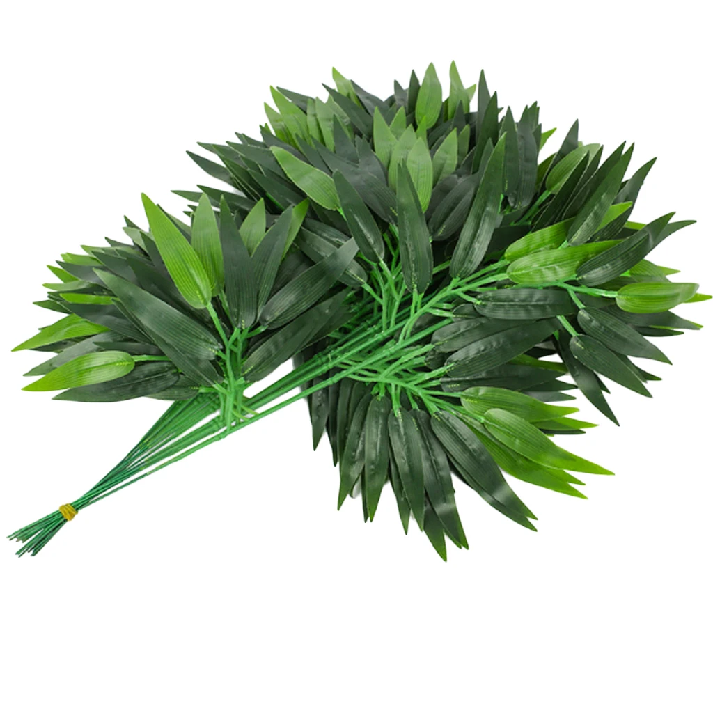 20 шт. искусственные растения листья бамбука подвешиваемые растение листва