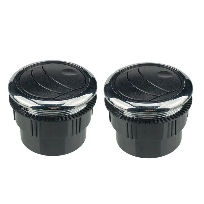 

2PCS Air Conditioning Outlet 70mm A/C ABS Black Boat Motorhomes Round Vent Yacht