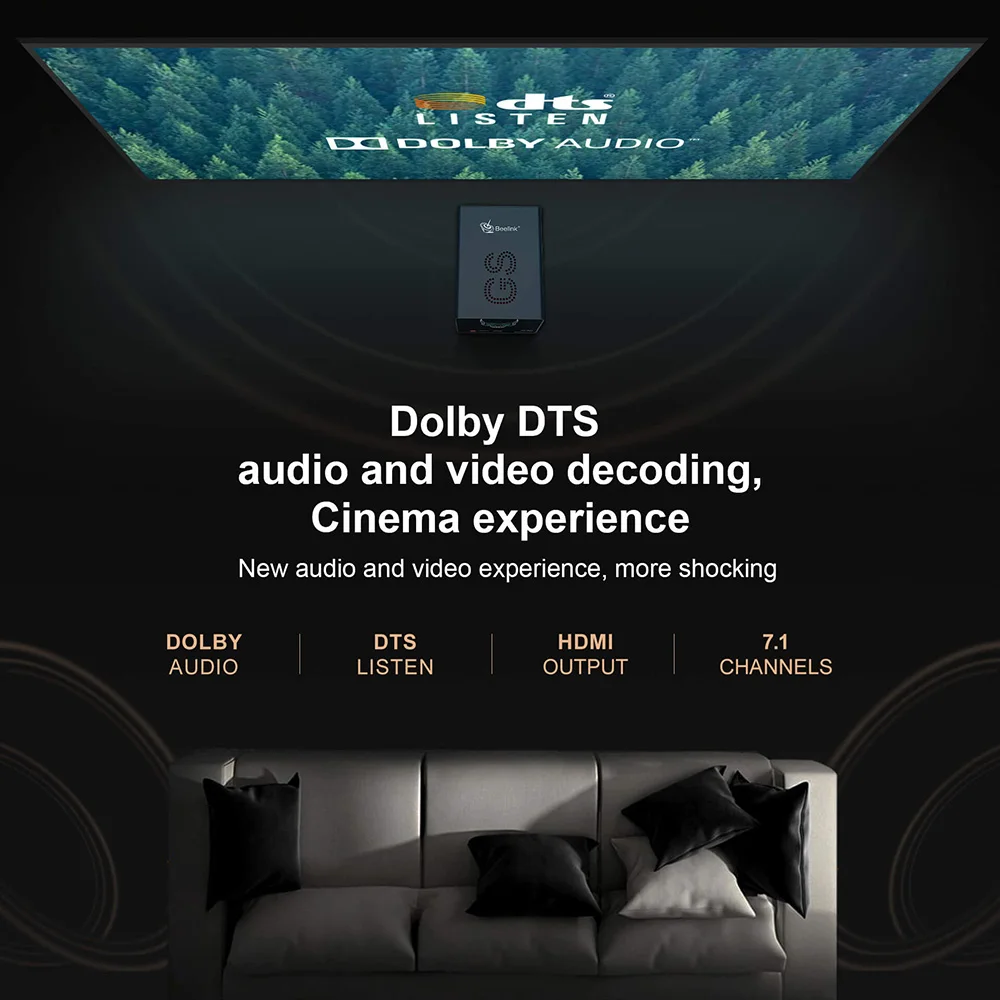 ТВ приставка Beelink GS King X Android 9 0 шестиядерный Amlogic S922X H 4 Гб DDR4 64 ГБ Wi Fi Dolby DTS BT 4K HD