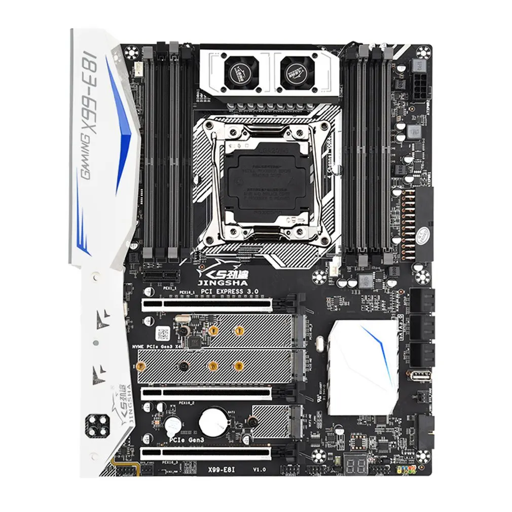 Günstig X99 E8I Moederbord Intel Xeon E5 LGA 2011-3 Prozessor Alle Serie 8 * DDR4 Ecc Reg Geheugen SSD M.2 Nvme Sata 3,0 Atx Server