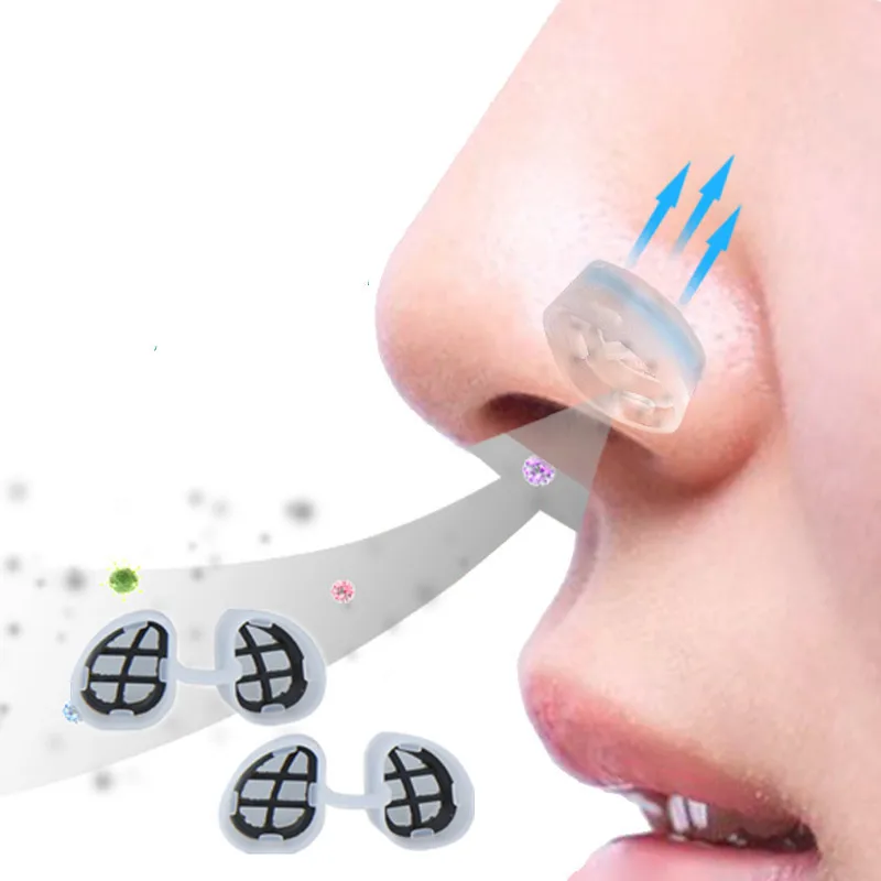 1 пара невидимых носовых фильтров защита от загрязнения воздуха пыльца маска