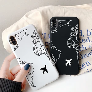 Карта мира путешествия самолет Капа для Huawei Y5P Y6P Y7P P Smart 2020 2019 Z Mate 10 20 30 P30 P20 P10 P40 Lite E Pro Plus TPU чехол