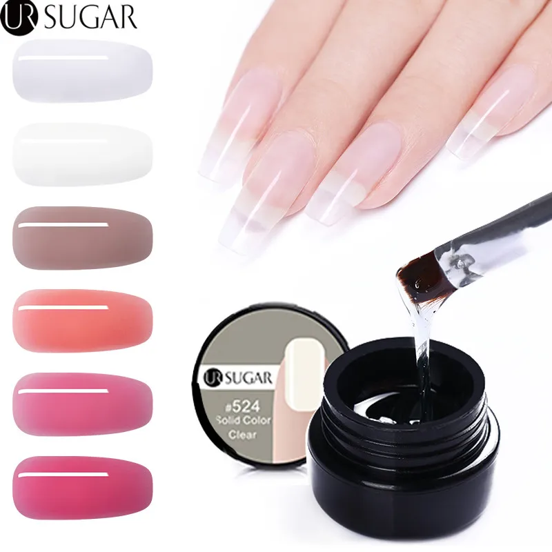 UR SUGAR 7 мл УФ-гель продлевающий половой акт Кристалл поли строительный УФ-гель лак для ногтей Советы для наращивания акриловая личная гигиена лак для строительства