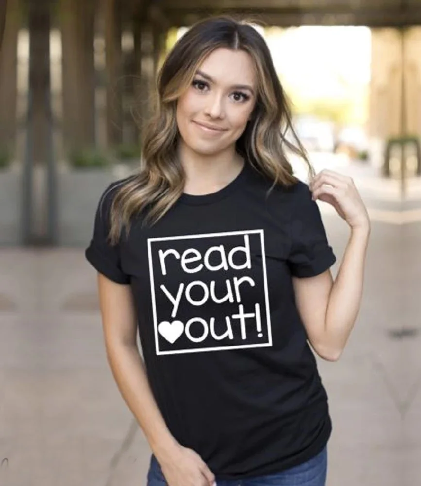 Футболка с надписью Read Your Heart Out женская модная футболка графическим рисунком из