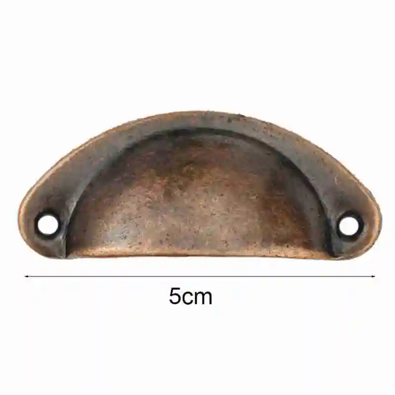 

1Pcs Metal Kitchen Drawer Cupboard Door Handle Half Round Shell Furniture Knobs Hardware Cupboard Antique Iron Shell Handles