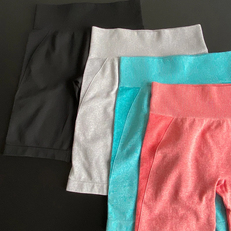 Dropship Slim Fit Women Sports Shorts for Women  New Cycling Running Fitness High Waist Push Up Gym Shorts Leggings Women